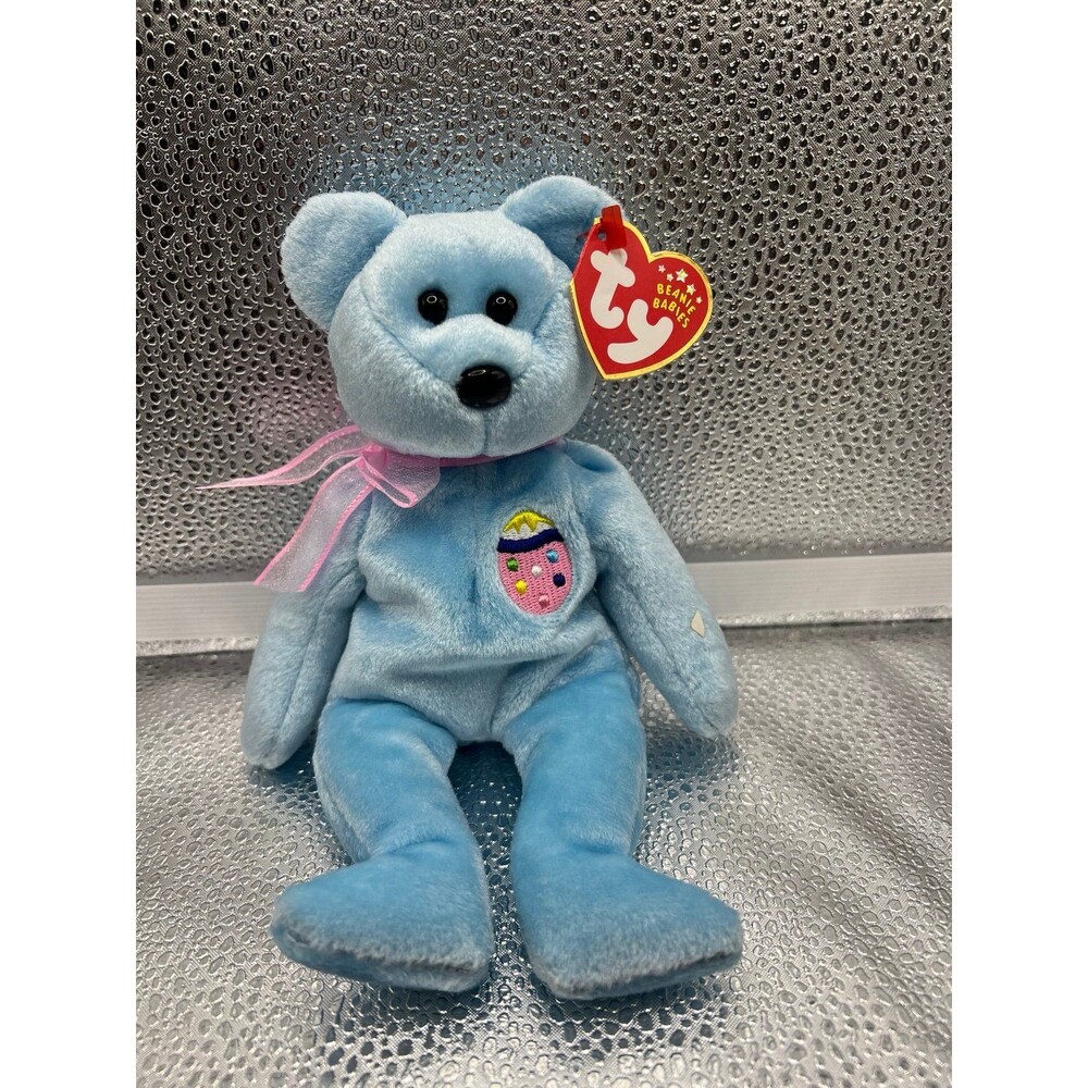 TY Beanie Baby - EGGS II the Easter Bear (8.5 inch) - MWMT  FREE SHIPPING!!